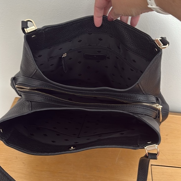 Kate Spade Black Shoulder Bag with Pebbled Leather - Picture 4 of 6